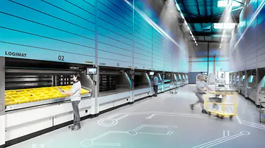 SSI LOGIMAT vertikális tárolóautomata