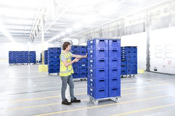  visszaküldhető ládák a Hema-nál