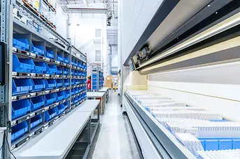 SSI LOGIMAT vertikális tárolóautomata Putwall funkcióval