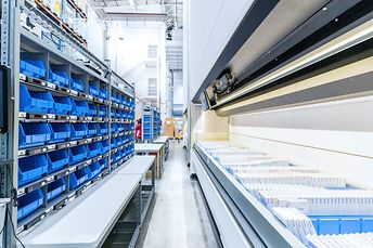SSI LOGIMAT vertikális tárolóautomata Putwall funkcióval